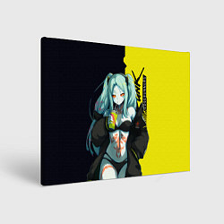 Холст прямоугольный Rebecca - Cyberpunk Edgerunners, цвет: 3D-принт