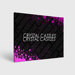 Холст прямоугольный Crystal Castles rock legends: надпись и символ, цвет: 3D-принт