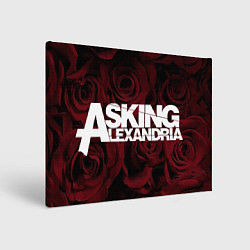 Холст прямоугольный Asking Alexandria roses, цвет: 3D-принт