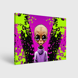 Холст прямоугольный Alien - comics art style, цвет: 3D-принт
