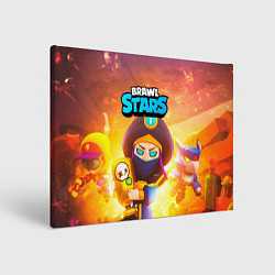 Холст прямоугольный Mortis пират Brawl Stars, цвет: 3D-принт