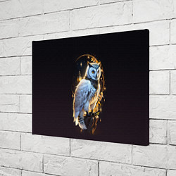 Холст прямоугольный Снежная сова, цвет: 3D-принт — фото 2