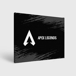 Холст прямоугольный Apex Legends glitch на темном фоне: надпись и симв, цвет: 3D-принт