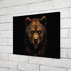 Холст прямоугольный Медведь иллюстрация, цвет: 3D-принт — фото 2