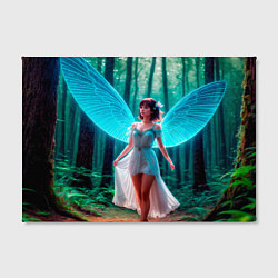 Холст прямоугольный Девушка фея в дремучем лесу, цвет: 3D-принт — фото 2