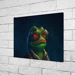 Холст прямоугольный Pepe frog, цвет: 3D-принт — фото 2