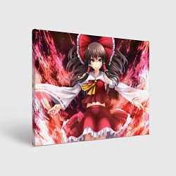 Холст прямоугольный Touhou Project Рейму, цвет: 3D-принт