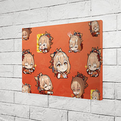 Холст прямоугольный Chibi Yoimiya Genshin Impact, цвет: 3D-принт — фото 2