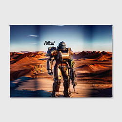 Холст прямоугольный Robot Fallout, цвет: 3D-принт — фото 2