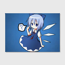 Холст прямоугольный Touhou Project Cirno Baka, цвет: 3D-принт — фото 2