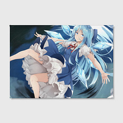 Холст прямоугольный Touhou Project Cirno Чируно, цвет: 3D-принт — фото 2