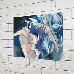 Холст прямоугольный Touhou Project Cirno Чируно, цвет: 3D-принт — фото 2