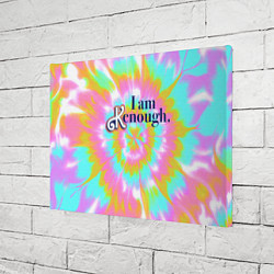 Холст прямоугольный I am Kenough - retro tie-dye, цвет: 3D-принт — фото 2