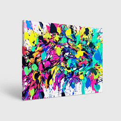 Холст прямоугольный Смелые мазки краски, цвет: 3D-принт