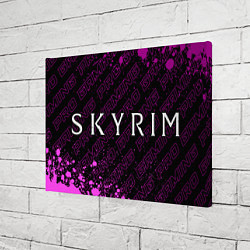 Холст прямоугольный Skyrim pro gaming по-горизонтали, цвет: 3D-принт — фото 2