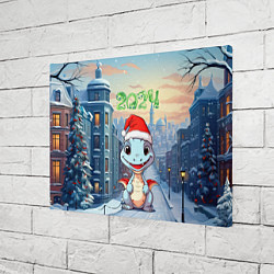 Холст прямоугольный Праздничный дракон 2024, цвет: 3D-принт — фото 2