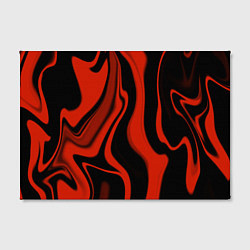Холст прямоугольный Абстракция красно-чёрная искаженная, цвет: 3D-принт — фото 2