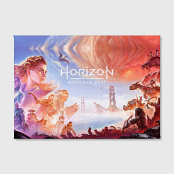 Холст прямоугольный Противостояние horizon forbidden west, цвет: 3D-принт — фото 2