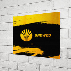Холст прямоугольный Daewoo - gold gradient по-горизонтали, цвет: 3D-принт — фото 2