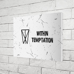 Холст прямоугольный Within Temptation glitch на светлом фоне по-горизо, цвет: 3D-принт — фото 2