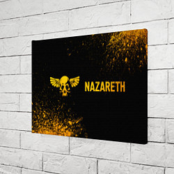 Холст прямоугольный Nazareth - gold gradient по-горизонтали, цвет: 3D-принт — фото 2