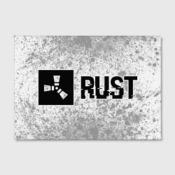 Холст прямоугольный Rust glitch на светлом фоне по-горизонтали, цвет: 3D-принт — фото 2