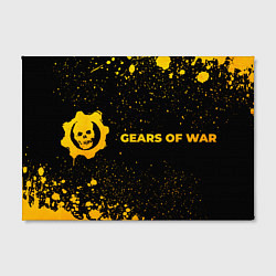 Холст прямоугольный Gears of War - gold gradient по-горизонтали, цвет: 3D-принт — фото 2