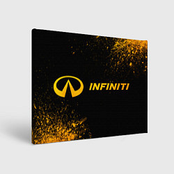 Холст прямоугольный Infiniti - gold gradient по-горизонтали, цвет: 3D-принт