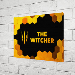 Холст прямоугольный The Witcher - gold gradient по-горизонтали, цвет: 3D-принт — фото 2