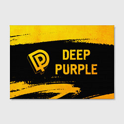 Холст прямоугольный Deep Purple - gold gradient по-горизонтали, цвет: 3D-принт — фото 2