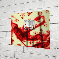 Холст прямоугольный Doom Eteranal символы марса, цвет: 3D-принт — фото 2