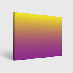 Холст прямоугольный Желто-фиолетовый градиент, цвет: 3D-принт