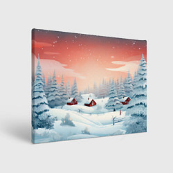 Картина прямоугольная Погружение в зимнюю атмосферу