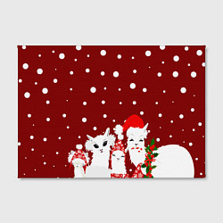 Холст прямоугольный Семья ламы, цвет: 3D-принт — фото 2