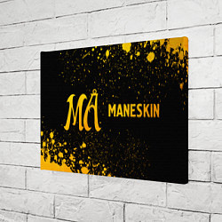 Холст прямоугольный Maneskin - gold gradient по-горизонтали, цвет: 3D-принт — фото 2