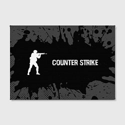 Холст прямоугольный Counter Strike glitch на темном фоне по-горизонтал, цвет: 3D-принт — фото 2