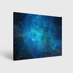 Холст прямоугольный Голубой космос, цвет: 3D-принт