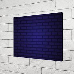 Холст прямоугольный Фиолетовая кирпичная стена, цвет: 3D-принт — фото 2