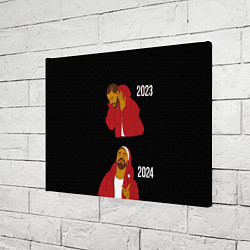 Холст прямоугольный Дрейк 2023-2024, цвет: 3D-принт — фото 2