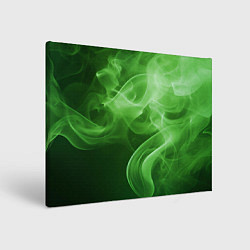 Холст прямоугольный Зеленый дым, цвет: 3D-принт