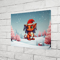 Холст прямоугольный Символ нового 2024 года дракон, цвет: 3D-принт — фото 2