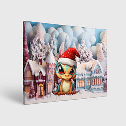 Холст прямоугольный Маленький дракончик 2024 год, цвет: 3D-принт