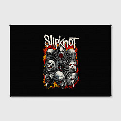 Холст прямоугольный Slipknot метал-группа, цвет: 3D-принт — фото 2