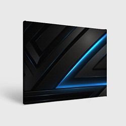 Картина прямоугольная Blue black neon