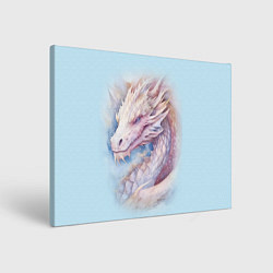 Холст прямоугольный Волшебный белый дракон, цвет: 3D-принт