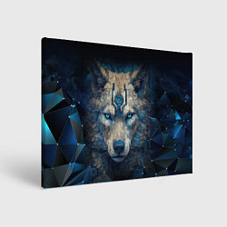 Холст прямоугольный Fantasy wolf, цвет: 3D-принт