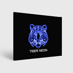 Картина прямоугольная Tiger neon art