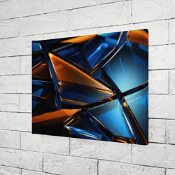 Холст прямоугольный Синии стеклянные осколки, цвет: 3D-принт — фото 2