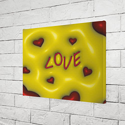 Холст прямоугольный Love эффект раздувания, цвет: 3D-принт — фото 2