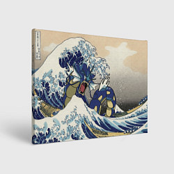 Холст прямоугольный Kanagawa wave - Gyarados, цвет: 3D-принт